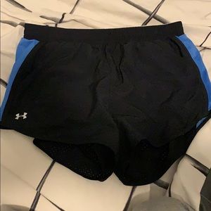 Black mesh under armour shorts